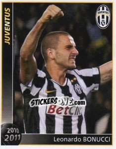 Sticker Leonardo Bonucci - Juventus 2010-2011 n. 112 - Footprint