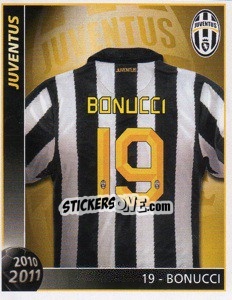 Figurina 19 - Bonucci - Juventus 2010-2011 - Footprint