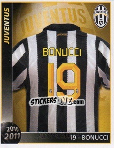Sticker 19 - Bonucci - Juventus 2010-2011 n. 113 - Footprint