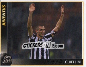 Sticker Chiellini - Juventus 2010-2011 n. 119 - Footprint
