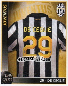 Sticker 29 - De Ceglie - Juventus 2010-2011 - Footprint