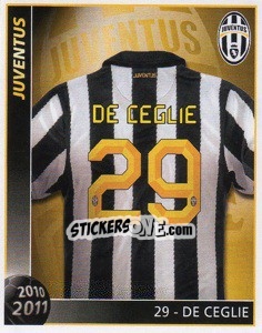 Sticker 29 - De Ceglie - Juventus 2010-2011 n. 123 - Footprint