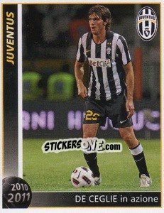 Sticker De Ceglie In Azione - Juventus 2010-2011 n. 125 - Footprint