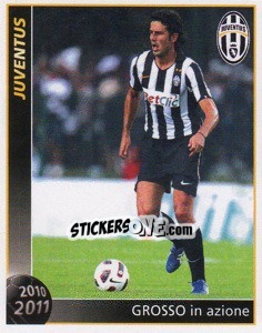 Sticker Grosso In Azione - Juventus 2010-2011 - Footprint