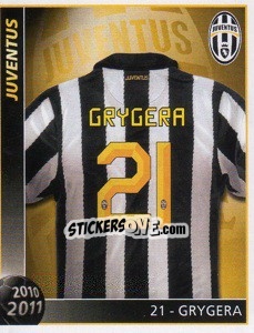 Sticker 21 - Grygera - Juventus 2010-2011 n. 133 - Footprint