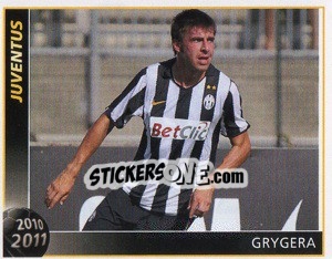 Sticker Grygera - Juventus 2010-2011 n. 134 - Footprint