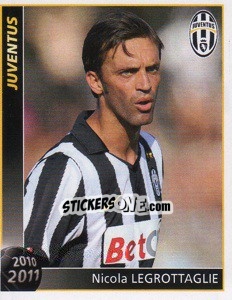 Sticker Nicola Legrottaglie - Juventus 2010-2011 - Footprint