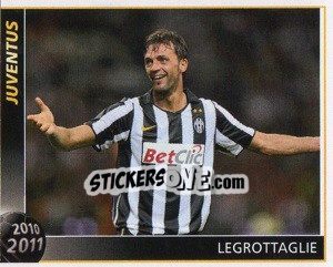 Sticker Legrottaglie - Juventus 2010-2011 n. 139 - Footprint