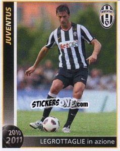Sticker Legrottaglie In Azione - Juventus 2010-2011 n. 140 - Footprint