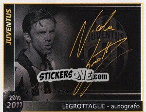 Cromo Legrottaglie - Autografo - Juventus 2010-2011 n. 141 - Footprint
