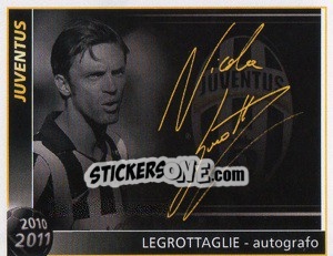 Sticker Legrottaglie - Autografo - Juventus 2010-2011 - Footprint