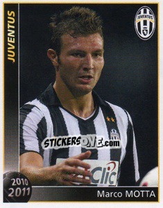 Cromo Marco Motta - Juventus 2010-2011 - Footprint