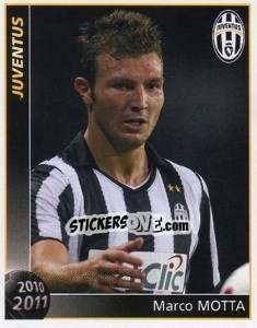 Sticker Marco Motta - Juventus 2010-2011 n. 142 - Footprint