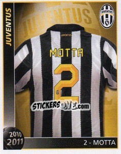 Sticker 2 - Motta - Juventus 2010-2011 n. 143 - Footprint