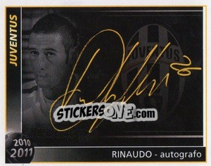 Sticker Rinaudo - Autografo - Juventus 2010-2011 - Footprint