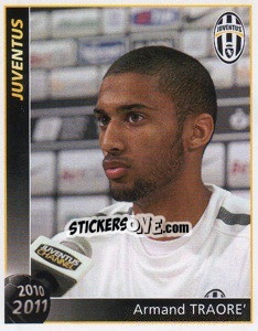 Sticker Armand Traore - Juventus 2010-2011 n. 152 - Footprint