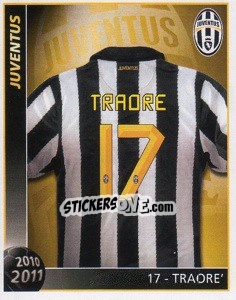 Sticker 17 - Traore - Juventus 2010-2011 - Footprint