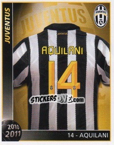 Sticker 14 - Aquilani - Juventus 2010-2011 n. 158 - Footprint