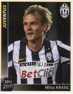 Sticker Milos Krasic - Juventus 2010-2011 - Footprint
