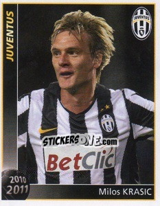 Sticker Milos Krasic - Juventus 2010-2011 n. 162 - Footprint