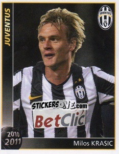 Cromo Milos Krasic - Juventus 2010-2011 - Footprint