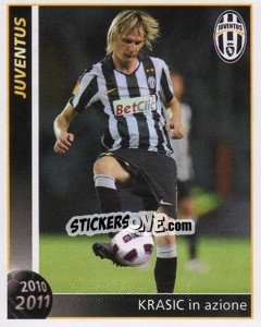 Sticker Krasic In Azione - Juventus 2010-2011 - Footprint