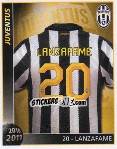 Sticker 20 - Lanzafame - Juventus 2010-2011 n. 168 - Footprint