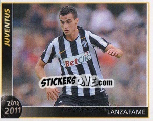 Sticker Lanzafame - Juventus 2010-2011 n. 169 - Footprint