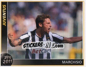 Sticker Marchisio - Juventus 2010-2011 n. 174 - Footprint