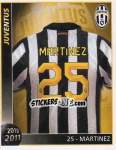 Sticker 25 - Martinez - Juventus 2010-2011 n. 178 - Footprint