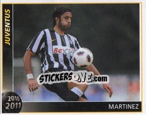 Sticker Martinez - Juventus 2010-2011 n. 179 - Footprint