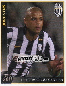 Sticker Felipe Melo De Carvalho - Juventus 2010-2011 - Footprint