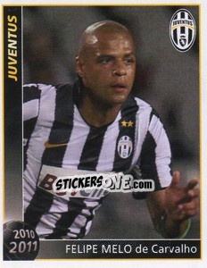 Sticker Felipe Melo De Carvalho - Juventus 2010-2011 n. 182 - Footprint