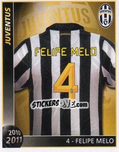 Sticker 4 - Felipe Melo - Juventus 2010-2011 n. 183 - Footprint