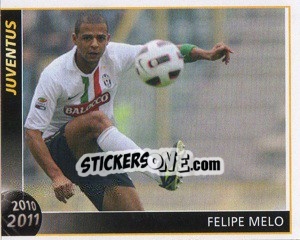 Sticker Felipe Melo - Juventus 2010-2011 n. 184 - Footprint