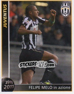 Figurina Felipe Melo In Azione - Juventus 2010-2011 - Footprint