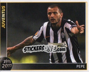 Figurina Pepe - Juventus 2010-2011 - Footprint