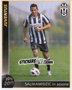 Sticker Salihamidzic In Azione - Juventus 2010-2011 - Footprint