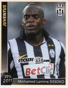 Sticker Mohamed Lamine Sissoko - Juventus 2010-2011 n. 197 - Footprint
