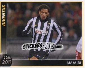 Sticker Amauri - Juventus 2010-2011 n. 204 - Footprint