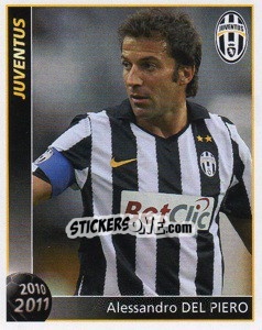 Sticker Alessandro Del Piero - Juventus 2010-2011 n. 207 - Footprint