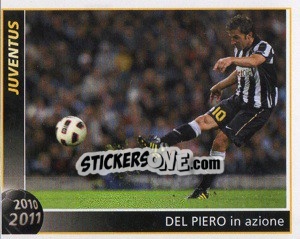 Cromo Del Piero in Azione