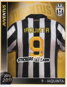 Sticker 9 - Iaquinta - Juventus 2010-2011 - Footprint