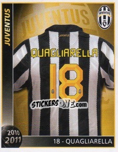 Sticker 18 - Quagliarella - Juventus 2010-2011 n. 218 - Footprint