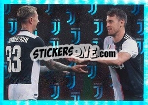 Sticker I Nuovo Bianconeri - Ramsey / Bernardeschi - Juventus 2019-2020 n. 44 - Euro Publishing