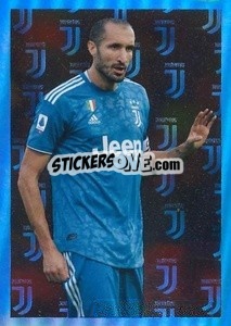 Sticker Giorgio Chiellini - Juventus 2019-2020 n. 80 - Euro Publishing