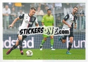 Sticker Aaron Ramsey - Juventus 2019-2020 n. 129 - Euro Publishing