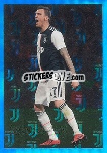 Sticker Mario Mandzukic - Juventus 2019-2020 n. 169 - Euro Publishing
