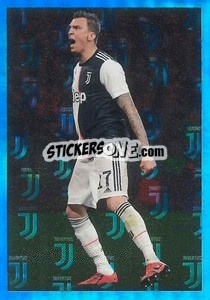 Cromo Mario Mandzukic - Juventus 2019-2020 - Euro Publishing