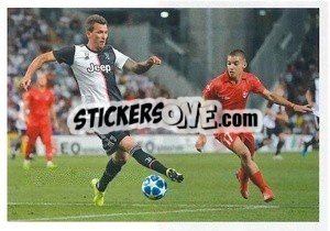 Sticker Mario Mandzukic - Juventus 2019-2020 - Euro Publishing